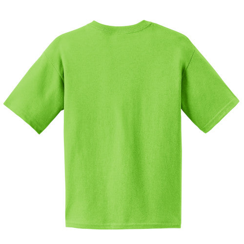 Youth Safety Green Sled Insanity T-Shirt with Blue Logo
