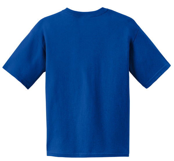 Youth Royal Blue Sled Insanity T-Shirt with Green Logo