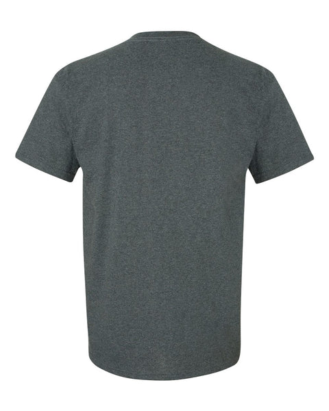 Adult Dark Heather Gray Sled Insanity T-Shirt with Green Logo