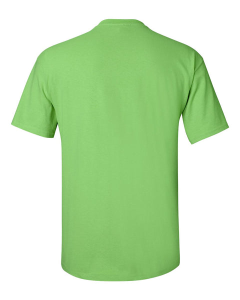 Adult Lime Green Sled Insanity T-Shirt with Blue Logo