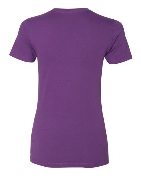 Ladies Purple Sled Insanity T-Shirt with Green Logo