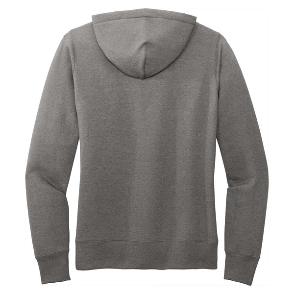 Ladies Gray Sled Insanity Hoodie with Pink Logo
